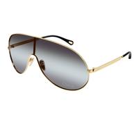 Chloé Mujer CH0283S 001 Gafas de sol Metal Oro Gris Máscara