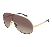 Chloé Mujer CH0283S 002 Gafas de sol Metal Oro Marrón Máscara