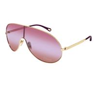 Chloé Mujer CH0283S 003 Gafas de sol Metal Oro Rojo Máscara