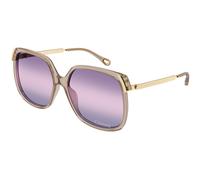 Chloé Mujer CH0286S 004 Gafas de sol Acetato Marrón Violeta Cuadrada