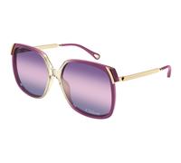 Chloé Mujer CH0286S 006 Gafas de sol Acetato Burdeos Violeta Cuadrada