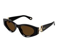 Chloé Mujer Chloé CH0259S 001 Gafas de sol Acetato Negro Marrón Cat Eye