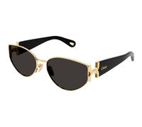 Chloé Mujer Chloé CH0260S 001 Gafas de sol Metal Oro Gris Redonda