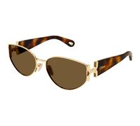 Chloé Mujer Chloé CH0260S 002 Gafas de sol Metal Oro Marrón Redonda