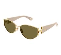 Chloé Mujer Chloé CH0260S 003 Gafas de sol Metal Oro Verde Redonda
