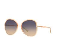 Chloé Mujer Sunglass CH0030S - Color del Marco: Naranja, Color de la Lente: Azul y marrón degradado