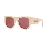 Chloé Mujer Sunglass CH0233S - Color del Marco: Marfil, Color de la Lente: Rojo