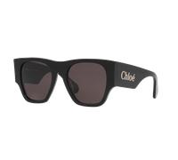 Chloé Mujer Sunglass CH0233S - Color del Marco: Negro, Color de la Lente: Gris