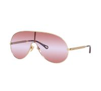 Chloé Mujer Sunglass CH0283S - Color del Marco: Oro, Color de la Lente: Rojo degradado