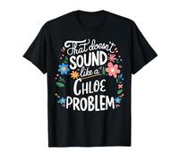 Chloe Personalized Cute Flower Girls Chloe Name Camiseta