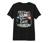 Chloe Personalized Cute Flower Girls Chloe Name Camiseta Premium