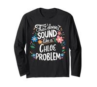 Chloe Personalized Cute Flower Girls Chloe Name Manga Larga