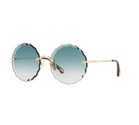 Chloé Unisex Sunglass CH0047S - Color del Marco: Marrón, Color de la Lente: Azul Degradado