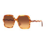 Chloé Unisex Sunglass CH0086S - Color del Marco: Marrón, Color de la Lente: Marrón
