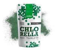 Chlorella Pura Ecológica y Orgánica, 500 comprimidos, hasta 3000 mg por dosis. Pared Celular Rota. Digestión y Detox. Proteina Vegana, Clorofila. Energía y Vitalidad. Sistema inmunitario. Purasana