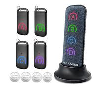 Chlovoe - Buscador de llaves y artículos con control remoto avanzado, tela y receptores delgados, localizador de sonido fuerte de 85 dB y rango de 130 pies