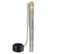 CHM GmbH® Bomba de Agua para pozos profundos, Bomba de Agua Sumergible, 3,5 pulgadas, 550 W, 6000 L/h, presión de 5,2 bares, bomba de pozo, bomba cisterna con cable de 20 m, 5% compatible con arena