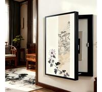 CHMAIDEU Tapa Cuadro Eléctrico Decorativa -Tapa Contador Luz Vertical, Fácil Instalación Sin Perforación, Pintura Decorativa Caja Contadores Tapar Cuadro, Ideal para Entrada, Pasillo o Salón