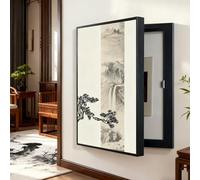 CHMAIDEU Tapa Cuadro Eléctrico Decorativa -Tapa Contador Luz Vertical, Fácil Instalación Sin Perforación, Pintura Decorativa Caja Contadores Tapar Cuadro, Ideal para Entrada, Pasillo o Salón