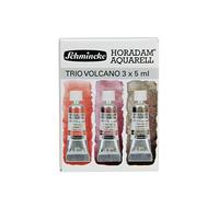 chmincke - HORADAM® AQUARELL, Estuche de volcán, 5 ml, 3 colores de volcán, acuarelas de alta resistencia a la luz y fuerte granulación