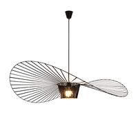 CHNB Lampadario a Sospensione Nero Lampadari Moderni Applica a Camera Da Letto, Soggiorno, Cucina, E27 Base, Massima Potenza 42W (100 CM)