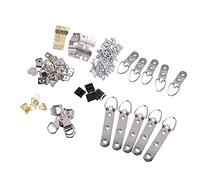 Chnegral 140 unidades serías marco de fotos de ganchos de suspensión, 9 diseños de ganchos para percha con tornillos para oficina, foto de familia, pintura para colgar tipos variados