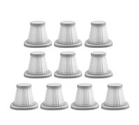 Chnegral Filtro HEPA Anti-polvo Filtro HEPA para piezas de repuesto para Deerma DX118C DX128C Aspirador Portátil 10 unidades Serías