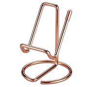 Chnegral - Portatarjetas de visita para oficina, soporte para tarjetas de visita, metal, portatarjetas de oficina (oro)