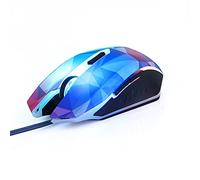 CHNNO1 Ratón para juegos con cable USB de 6 botones, LED, versión de diamante brillante del mouse óptico para juegos de computadora
