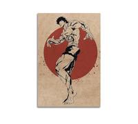 CHNT Póster de Baki Hanma para pared, pintura en lienzo para sala de estar, dormitorio, decoración del hogar, oficina, póster de pared, gimnasio, pintura artística, 30 x 45 cm