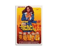 CHNT Póster de Jackie Brown para pared, pintura en lienzo para sala de estar, dormitorio, decoración del hogar, oficina, póster de pared de gimnasio, pintura artística de 12 x 18 pulgadas (30 x 45 cm)