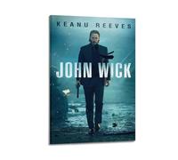 CHNT Póster de John Wick para pared, pintura en lienzo para sala de estar, dormitorio, decoración del hogar, oficina, póster de pared de gimnasio, pintura artística de 16 x 24 pulgadas (40 x 60 cm)