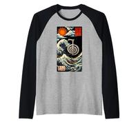 Cho KU Rei Symbol, Reiki, Power, Protection, Aura Flow Camiseta Manga Raglan