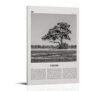 Chobe National Park Black And White Canvas Poster Decoración Pintura Sala de Estar Arte de Pared Dormitorio Pintura Arte Impresión de Pared Pintura Arte Moderno Hogar Boy Habitación Impresión Pintura