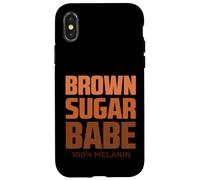 Choc. Lit 100% Melanin Black African American History Month Carcasa para iPhone X/XS