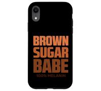 Choc. Lit 100% Melanin Black African American History Month Carcasa para iPhone XR