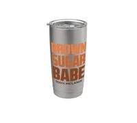 Choc. Lit 100% Melanin Black African American History Month Vaso térmico de acero inoxidable de doble pared