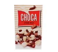 CHOCA Virutas de Chocolate Mix, Copos de Cacao y Vainilla, 200g, Pack de 4 Unidades