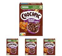 Chocapic Cereales Nestlé de Trigo Integral y Maíz Tostados, Con Cacao, Paquete 300 g (Paquete de 4)