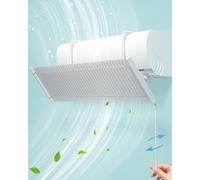 chochoyah Deflector de aire acondicionado, ajustable, metal Deflector de aire acondicionado universal para casa/oficina, mujeres embarazadas, ancianos y bebés
