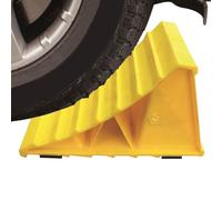 Chocks - Portable Wheel Stop | Car Parking Stopper | Tyre Saver Brake Stoppers Ridged Wedges for Cars Caravan Horsebox Motorhome Sturdy Anti-Slip Block For Secure Car Trailer