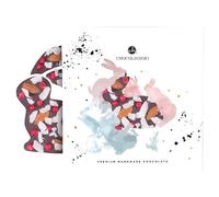 Choco - Conejito de Pascua de chocolate con almendras, coco y frutos secos - Chocolate negro | Chocolate de Pascua | Niños | Adultos | Regalo de Pascua | chico | Chica | Hombre | Mujer