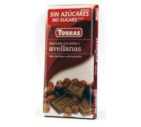 CHOCO LECHE AVELLANAS S/G/A 75 GR