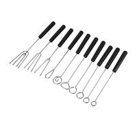 Choco10Pcs DIY Suministros para Hornear Juego de Tenedores para Sumergir Chocolate de Acero Inoxidable Setle Steel 22 * 7 * 5 10Pcs DIY Suministros para Hornear Juego de Tenedores