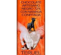 Chocolate Artesano Negro 72% con Naranja Confitada