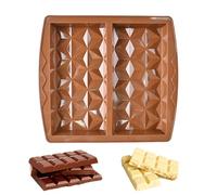 Chocolate Bar Mold, Food-Grade Silicone Candy Making Tray, Non-Stick Reusable Baking Mould for Handmade Chocolate, Jelly, Desserts, Crafts, Kitchen Decorations, Holiday Treats