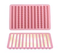Chocolate Bar Silicone Mold - 12-Cavity Pretzel Stick Tray (2 Pack) | Non-S