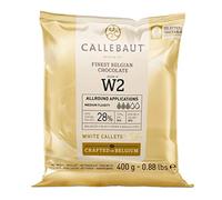 Chocolate blanco en gotas Callebaut 28% bolsa de 400 gramos