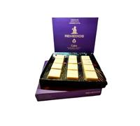 Chocolate Cannábico Remedios CALM - 3 Lingotes de Chocolate Blanco con Gianduja de Almendra (120 g)