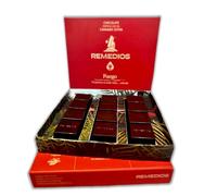 Chocolate Cannábico Remedios FUEGO - 3 Lingotes de Chocolate Negro con Gianduja y Crispy de Frambuesa (120 g)